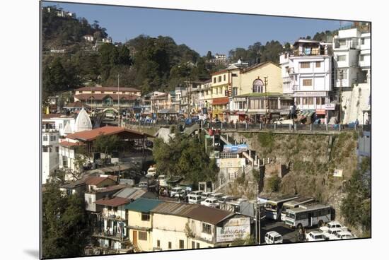 Gandhi Chowk, Mussoorie, Hill Station Above Dehra Dun, Uttarakhand, Garwhal Himalaya, India, Asia-Tony Waltham-Mounted Photographic Print