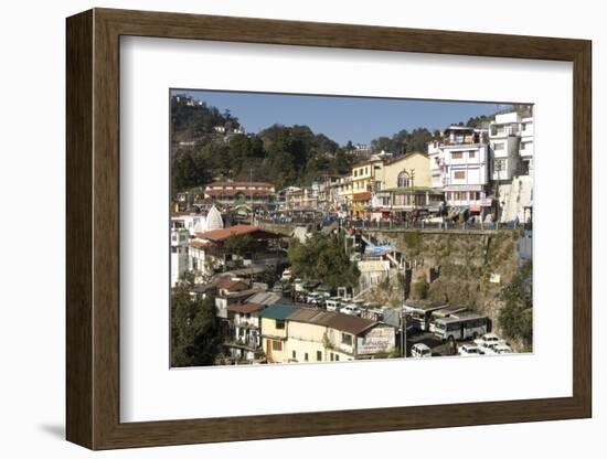 Gandhi Chowk, Mussoorie, Hill Station Above Dehra Dun, Uttarakhand, Garwhal Himalaya, India, Asia-Tony Waltham-Framed Photographic Print