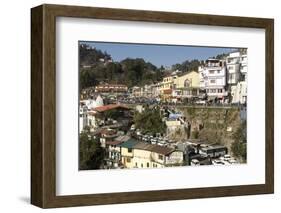 Gandhi Chowk, Mussoorie, Hill Station Above Dehra Dun, Uttarakhand, Garwhal Himalaya, India, Asia-Tony Waltham-Framed Photographic Print