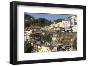 Gandhi Chowk, Mussoorie, Hill Station Above Dehra Dun, Uttarakhand, Garwhal Himalaya, India, Asia-Tony Waltham-Framed Photographic Print