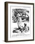 Gandhi Fasting in Support of Untouchables, 1932-Leonard Raven-hill-Framed Giclee Print