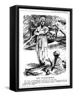 Gandhi Fasting in Support of Untouchables, 1932-Leonard Raven-hill-Framed Stretched Canvas