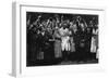 Gandhi in England 1931-null-Framed Art Print