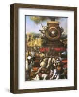 Gandhi's Peaceful Resistance-John Millar Watt-Framed Giclee Print