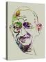 Gandhi Watercolor-Anna Malkin-Stretched Canvas