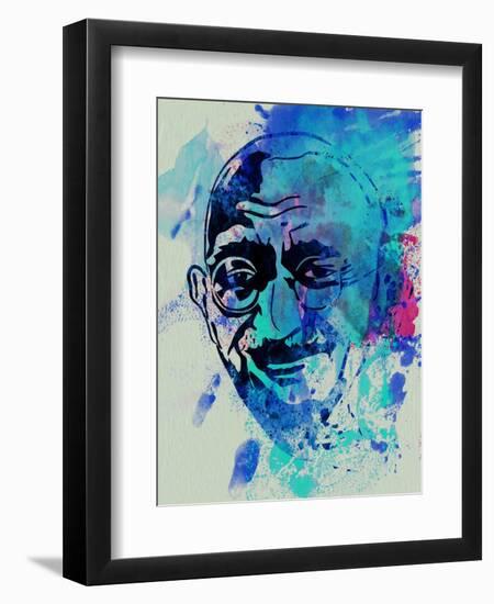 Gandhi Watercolor-Anna Malkin-Framed Art Print