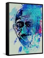 Gandhi Watercolor-Anna Malkin-Framed Stretched Canvas