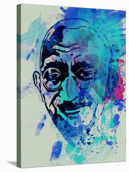 Gandhi Watercolor-Anna Malkin-Stretched Canvas