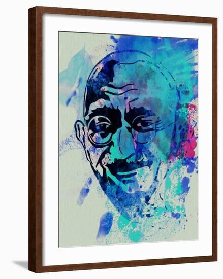 Gandhi Watercolor-Anna Malkin-Framed Art Print