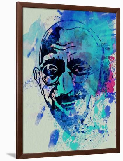 Gandhi Watercolor-Anna Malkin-Framed Art Print