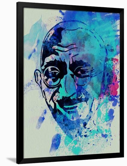 Gandhi Watercolor-Anna Malkin-Framed Art Print