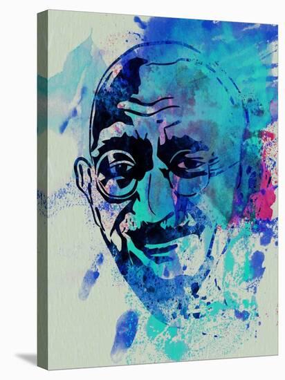 Gandhi Watercolor-Anna Malkin-Stretched Canvas