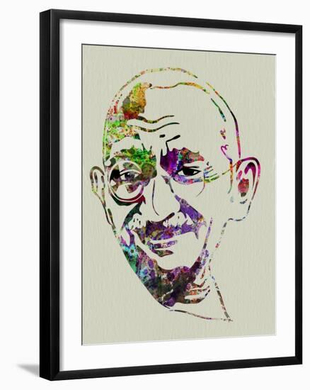 Gandhi Watercolor-Anna Malkin-Framed Art Print