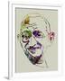 Gandhi Watercolor-Anna Malkin-Framed Art Print