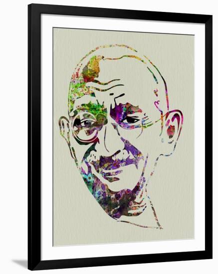 Gandhi Watercolor-Anna Malkin-Framed Art Print