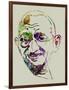 Gandhi Watercolor-Anna Malkin-Framed Art Print
