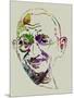 Gandhi Watercolor-Anna Malkin-Mounted Art Print