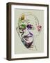 Gandhi Watercolor-Anna Malkin-Framed Art Print