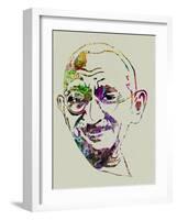 Gandhi Watercolor-Anna Malkin-Framed Art Print