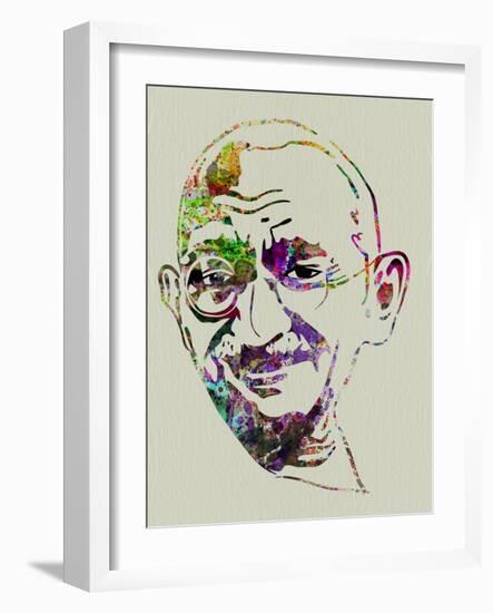 Gandhi Watercolor-Anna Malkin-Framed Art Print