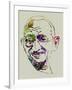 Gandhi Watercolor-Anna Malkin-Framed Art Print