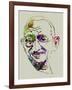 Gandhi Watercolor-Anna Malkin-Framed Art Print