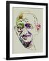 Gandhi Watercolor-Anna Malkin-Framed Art Print