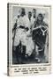 Gandhi with Mrs Sarojini Maidu at Dandi before the Salt March of 1930-null-Stretched Canvas