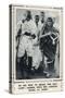 Gandhi with Mrs Sarojini Maidu at Dandi before the Salt March of 1930-null-Stretched Canvas