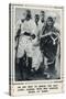 Gandhi with Mrs Sarojini Maidu at Dandi before the Salt March of 1930-null-Stretched Canvas