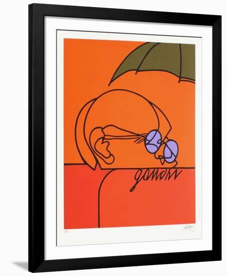 Gandhi-Valerio Adami-Framed Premium Edition