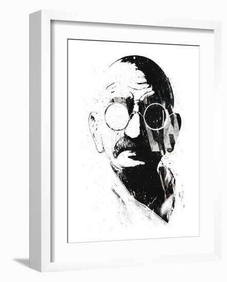 Gandhi-Alex Cherry-Framed Art Print