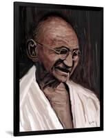 gandhi-Rabi Khan-Framed Art Print