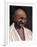 gandhi-Rabi Khan-Framed Art Print