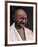 gandhi-Rabi Khan-Framed Art Print