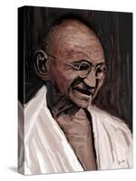 gandhi-Rabi Khan-Stretched Canvas