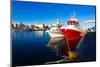 Gandia Port Puerto Valencia in Sunset Mediterranean Spain-holbox-Mounted Photographic Print