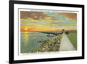 Gandy Bridge, St. Petersburg, Florida-null-Framed Premium Giclee Print