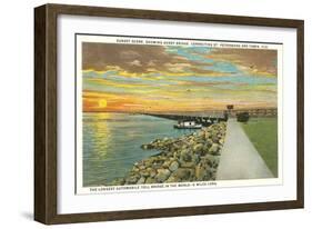 Gandy Bridge, St. Petersburg, Florida-null-Framed Art Print