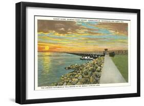 Gandy Bridge, St. Petersburg, Florida-null-Framed Art Print