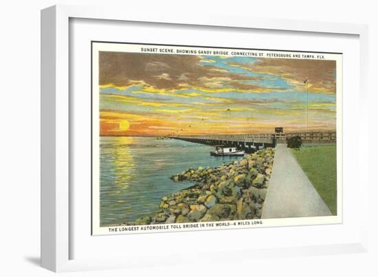 Gandy Bridge, St. Petersburg, Florida-null-Framed Art Print