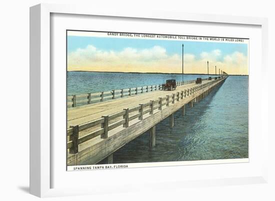 Gandy Bridge, Tampa Bay, Florida-null-Framed Art Print