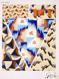 Interior Design Pattern, Plate 2 from 'Inspirations', Published Paris, 1930S (Colour Litho)-Gandy-Framed Giclee Print