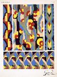 Interior Design Pattern, Plate 2 from 'Inspirations', Published Paris, 1930S (Colour Litho)-Gandy-Framed Stretched Canvas