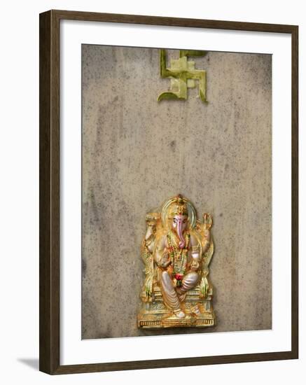 Ganesh and Swastika, Batu Caves, Kuala Lumpur, Malaysia, Southeast Asia, Asia-Godong-Framed Photographic Print