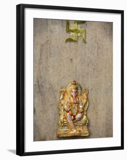 Ganesh and Swastika, Batu Caves, Kuala Lumpur, Malaysia, Southeast Asia, Asia-Godong-Framed Photographic Print