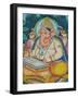 Ganesh Mural in the City Palace, Rajasthan, India-Walter Bibikow-Framed Photographic Print