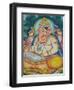 Ganesh Mural in the City Palace, Rajasthan, India-Walter Bibikow-Framed Premium Photographic Print