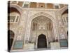 Ganesh Pol (Ganesh Gate) in Amber Fort, Jaipur, Rajasthan, India, Asia-null-Stretched Canvas