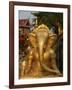 Ganesh Statue in Wat Deydos, Kompong Cham, Cambodia, Indochina, Southeast Asia-Godong-Framed Photographic Print